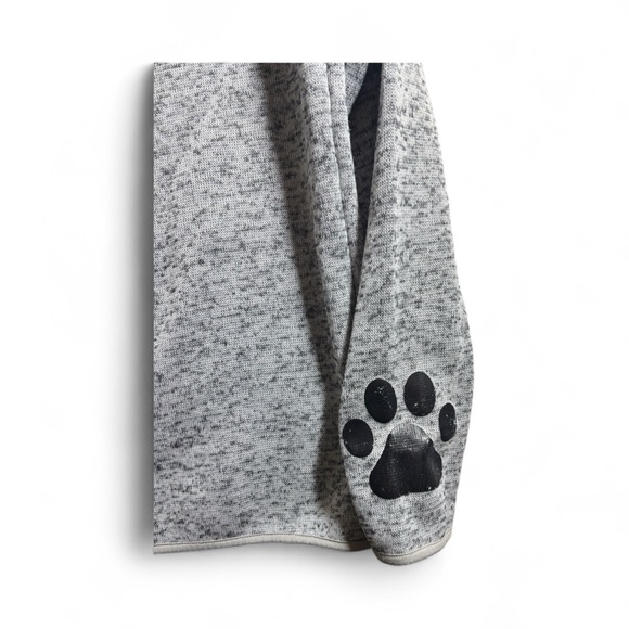 Gray Women's Coffee and Dog Graphic Hoodie Size Large - Picture 8 of 12